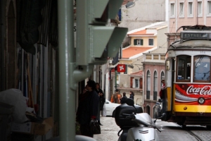 欧式街景电车banner