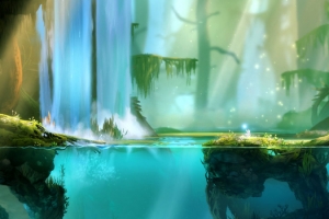 卡通森林背景banner