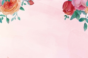2018粉色插画风格妇女节海报