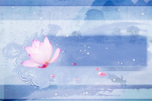 古典莲花海报背景素材
