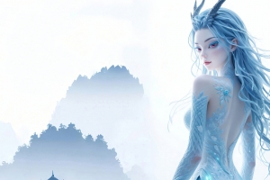 敖闰侧身美图 敖闰姑姑图片 3440x1440带鱼屏壁纸