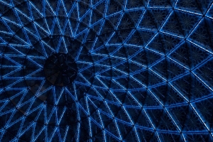 抽象 图案 霓虹灯 蓝色 4k壁纸 3840x2160