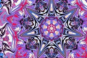 万花筒 分形 图案 抽象 紫色 4k壁纸 3840x2160
