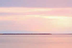 海边晚霞背景图