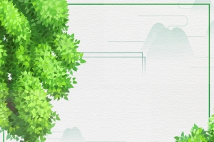 植树节绿色卡通PSD分层banner