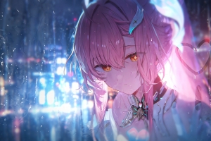 爱弥斯窗外雨天4K高清壁纸3840x2160