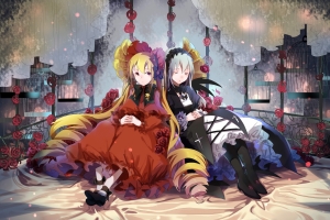 蔷薇少女动漫女孩4K壁纸