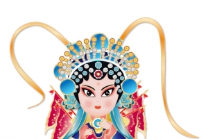国潮风京戏人物