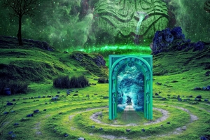 门户 图腾 想象 幻想 photoshop 4k壁纸 3840x2160