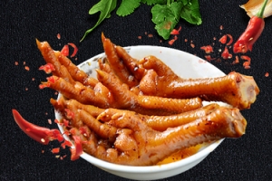蜜汁鸡爪简约黑色banner
