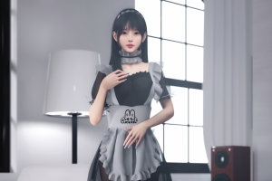 麻匪 新女仆 3d少女 黑色丝袜美腿 4k高清动漫壁纸