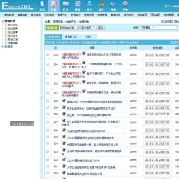 【全能个人站】帝国CMS自适应HTML5手机模板 - 博客文章新闻资讯整站解决方案后台功能