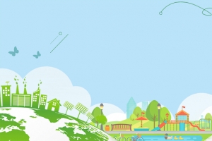 保护地球人人有责卡通简约蓝色banner
