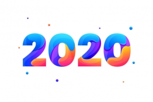 2020创意艺术字元素