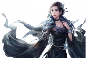 漂亮女游戏人物高清PNG透明免扣设计素材免费下载