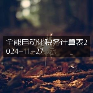 2024年11月27日全能税务自动化计算表