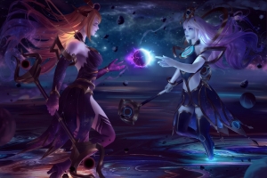 英雄联盟 lol光辉女郎 暗星女王 耀星女神 拉克丝4k高清壁纸