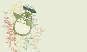动漫龙猫卡通清新背景banner