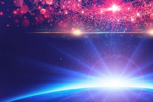 商务科技新春年会背景海报banner