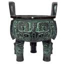 古典剪影中国风图片 鼎