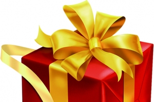 中秋节国庆红礼盒黄丝带