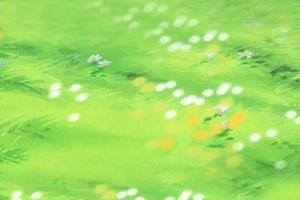 手绘草坪背景banner