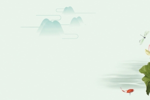荷花彩色中国风banner