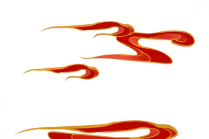 中国风 插画 祥云 抠图