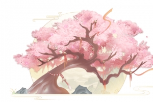 中国风古风桃树