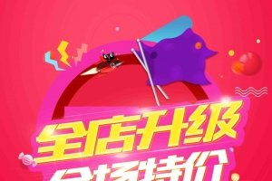 店面升级全场特价处理宣传双11双12