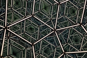 分形 霓虹灯 反射 绿色 抽象 4k壁纸 3840x2160