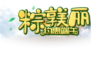 粽享美丽 促销海报元素图