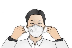 戴上口罩预防病毒
