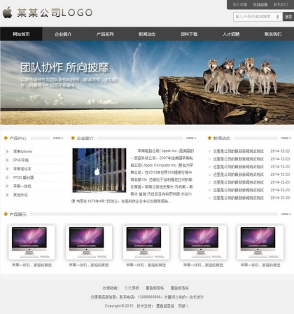 帝国CMS企业公司工作室整站源码 - 简洁大方自适应HTML5手机响应