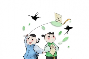 春天到来了，放风筝