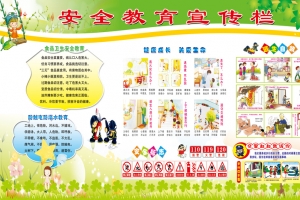 校园安全教育宣传栏背景素材