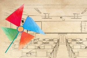 素描学校开学季背景