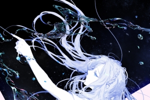处女座少女 星座 水手服 长发公主手机壁纸