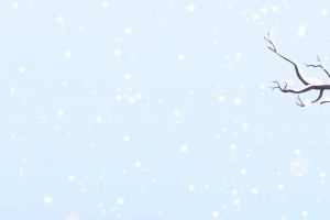 冬天卡通人物堆雪人背景图