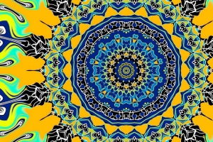 圆形 图案 分形 万花筒 4k壁纸 3840x2160