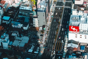 建筑 道路 鸟瞰图 城市 建筑 4k壁纸 3840x2160