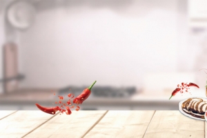 火锅灰色简约banner