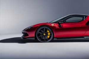 法拉利Novitec Ferrari 296 GTB Aero 红色跑车3440x1440高清壁纸