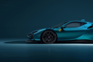 法拉利SF90 Stradale 3440x1440带鱼屏跑车壁纸