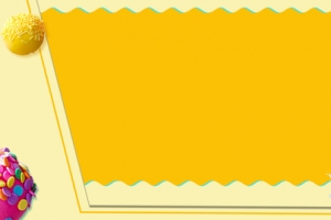 甜甜圈文艺简约几何黄色banner