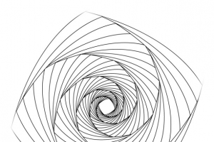 透明禅绕画手绘线条