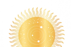 金色太阳免抠图标