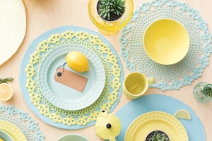 下午茶盘子海报背景