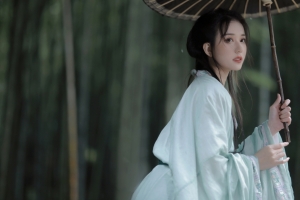 唯美古装美女 油伞 仙女4k壁纸3840x2160