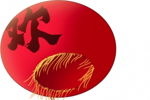 创意合成效果红色灯笼欢